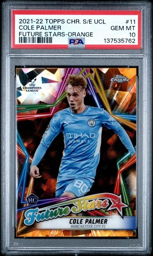 Cole Palmer 2021 Topps Chrome Sapphire /50