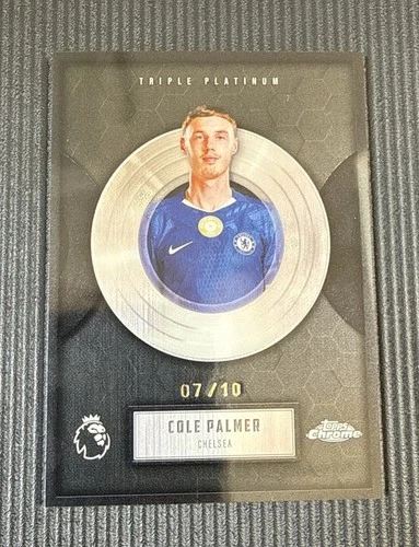 Cole Palmer 2025 Topps Chrome Triple Platinum Black Stainless Steel /10