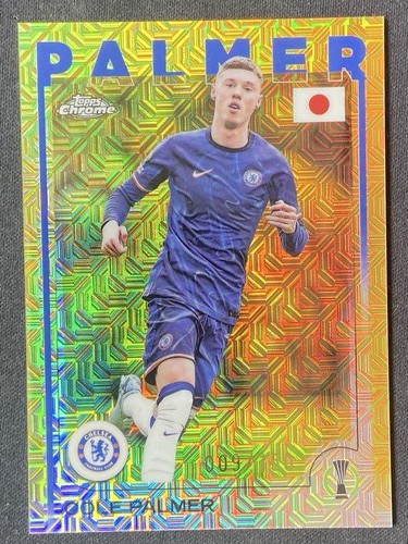 Cole Palmer 2024 Topps Chrome Yellow Mojo /150