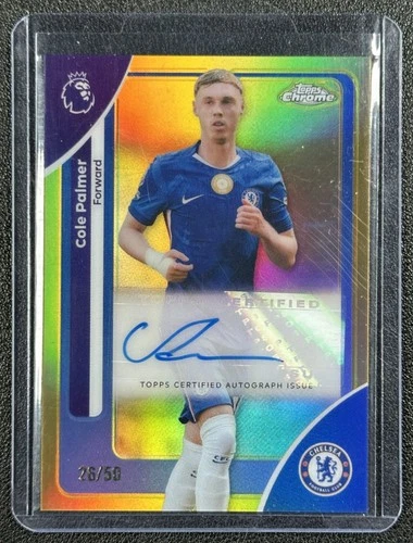 Cole Palmer 2026 Topps Cromo Gold Refractor /50