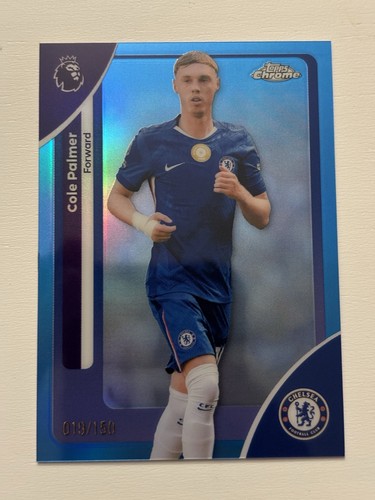 Cole Palmer 2026 Topps Cromo Premier League Blue Refractor /150