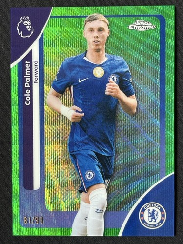 Cole Palmer 2026 Topps Cromo Premier League Green Wave Refractor /99