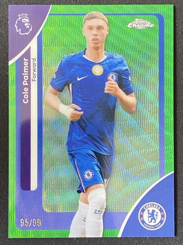 Cole Palmer 2025 Topps Cromo Premier League Onda Verde /99