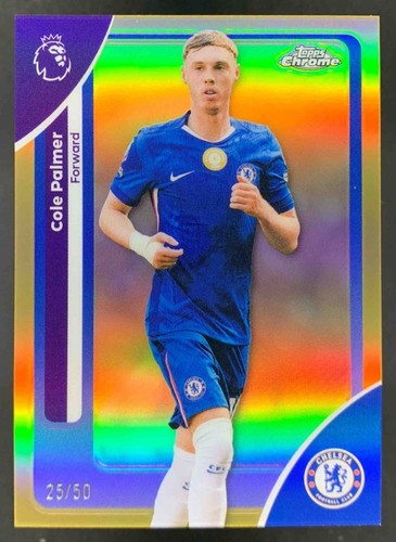 Cole Palmer 2026 Topps Cromo Premier League Oro Refractor /50