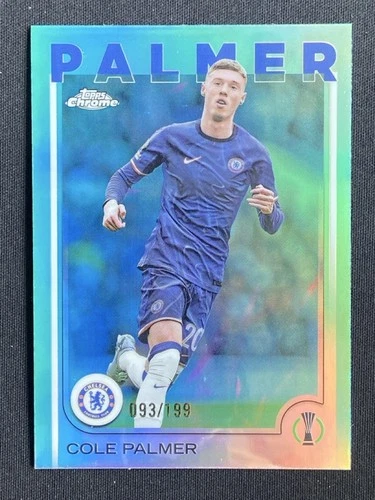 Cole Palmer 2024 Topps Cromo UCC Aqua Refractor /199