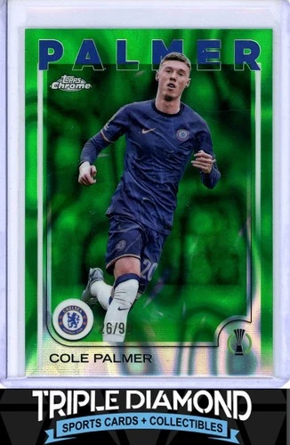 Cole Palmer 2024 Topps Cromo UCC Green Lava Refractor /99