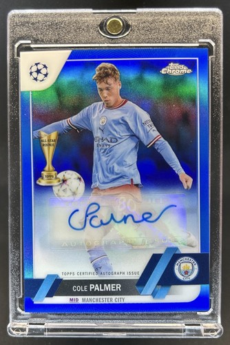Cole Palmer 2023 Topps Cromo UEFA Blue /150