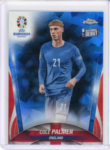 Cole Palmer 2024 Topps Cromo UEFA Euro Calcio Sapphire