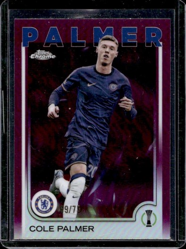 Cole Palmer 2024 Topps Cromo UEFA Magenta Refractor /75