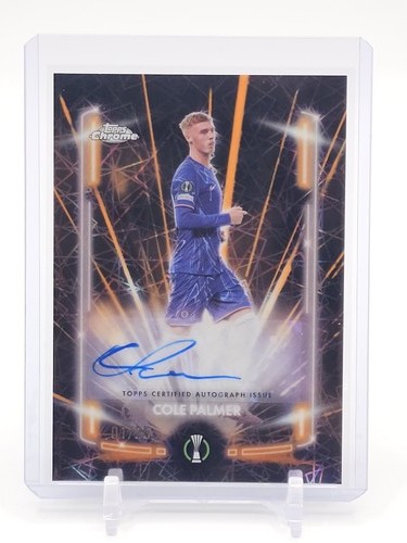 Cole Palmer 2024 Topps Cromo UEFA Naranja Negro Lazer /25