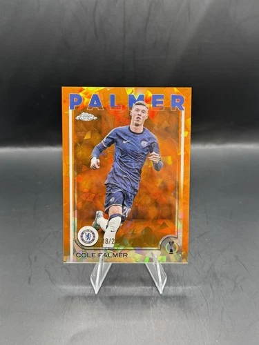 Cole Palmer 2024 Topps Cromo UEFA Naranja Zafiro /25