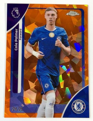 Cole Palmer 2025 Topps Cromo Zafiro Naranja /25