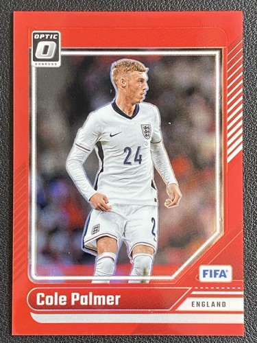 Cole Palmer 2024 Panini Donruss FIFA Optica Rosso Prizm /299