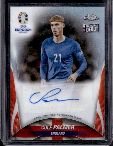 Cole Palmer 2024 Topps Edición Cromo Zafiro UEFA Euro Sapphire Edition