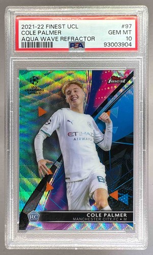 Cole Palmer 2021 Topps Finest Aqua Wave /75