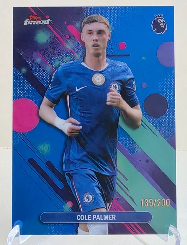 Cole Palmer 2025 Topps Finest Blue Refractor /200