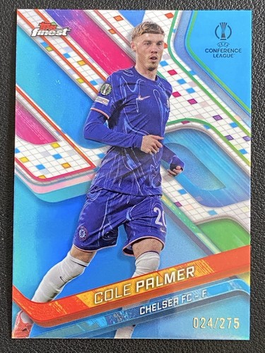 Cole Palmer 2024 Topps Finest Blue Refractor /275