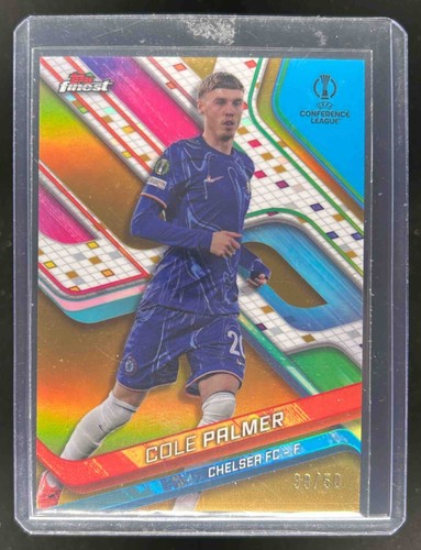 Cole Palmer 2024 Topps Finest Gold Refractor /50