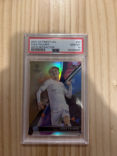 Cole Palmer 2021 Topps Finest Gold Refractor /50