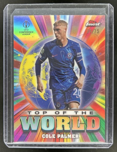 Cole Palmer 2024 Topps Finest Gold Refractor /75