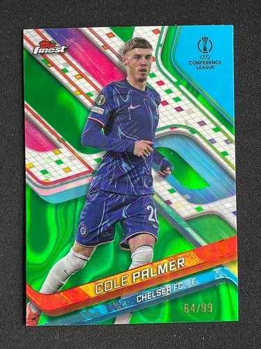 Cole Palmer 2024 Topps Finest Green Lava Refractor /99