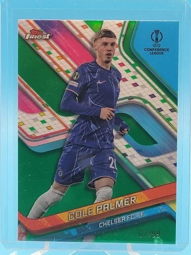 Cole Palmer 2024 Topps Finest Green Refractor