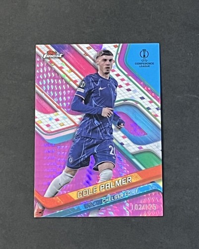 Cole Palmer 2024 Topps Finest Pink Shimmer /125