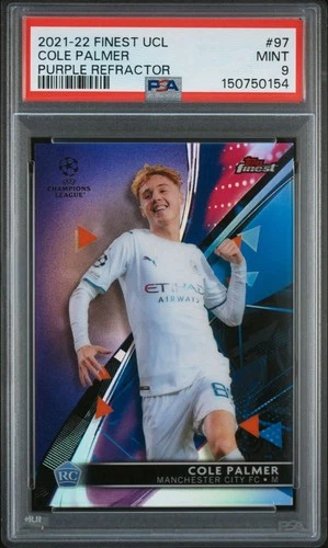 Cole Palmer 2021 Topps Finest Purple Refractor /299