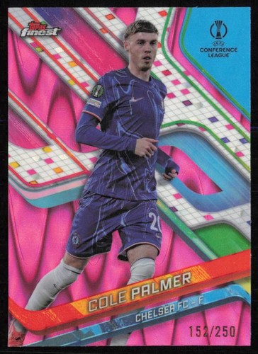 Cole Palmer 2024 Topps Finest Rosa Raywave /250