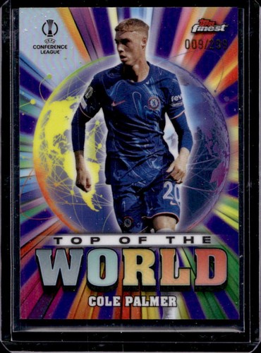 Cole Palmer 2024 Topps Finest UEFA Purple Refractor /299