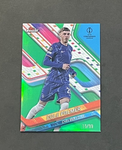 Cole Palmer 2024 Topps Finest Verde Refractor /99