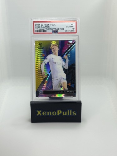 Cole Palmer 2021 Topps Finest Yellow Prisma Refractor /250