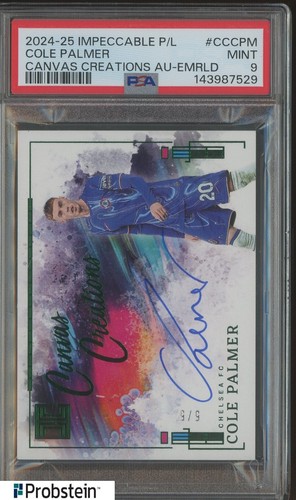 Cole Palmer 2024 Panini Impeccable Emerald /5