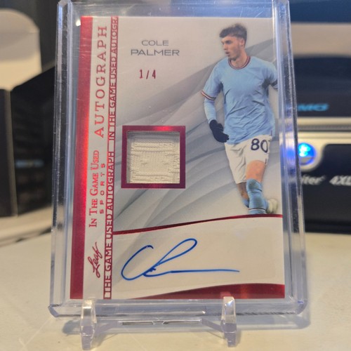 Cole Palmer 2025 Leaf Trading Cards In The Game Red Holo /4