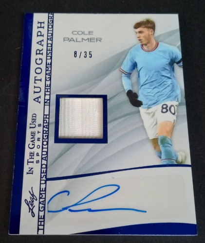 Cole Palmer 2025 Leaf In The Game Used Blue /35