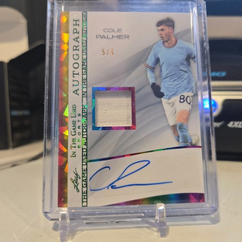 Cole Palmer 2025 Leaf In The Game Used Rainbow Holo /5