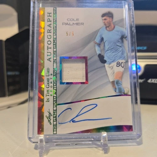 Cole Palmer 2025 Panini Leaf In The Game Rainbow Holo /5
