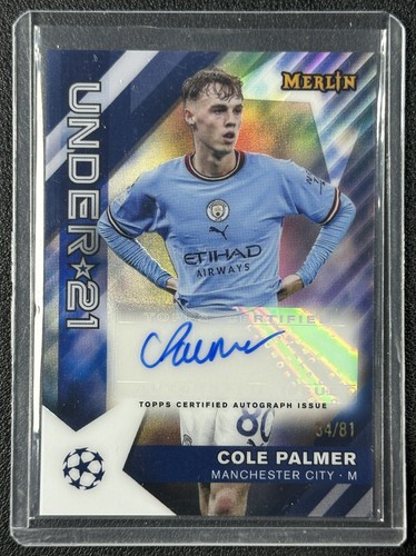 Cole Palmer 2022 Topps Merlin Chrome 34/81