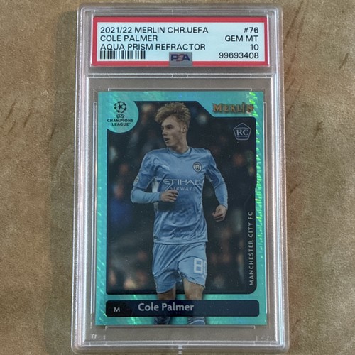 Cole Palmer 2021 Topps Merlin Chrome Aqua Prism