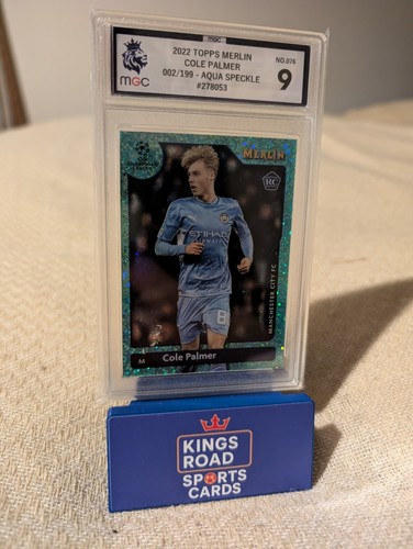 Cole Palmer 2021 Topps Merlin Chrome Aqua Speckle /199