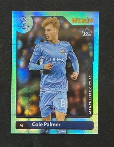 Cole Palmer 2021 Topps Merlin Chrome Aqua Wave Hyper Prime Refractor