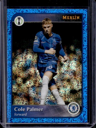 Cole Palmer 2024 Topps Merlin Chrome Blue Speckle Refractor /150