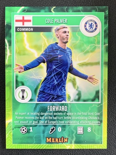 Cole Palmer 2024 Topps Merlin Chrome Green Illumination