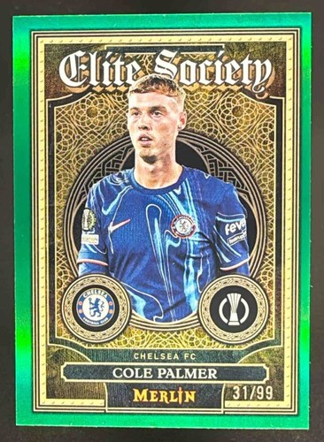 Cole Palmer 2024 Topps Merlin Chrome Green Refractor /99