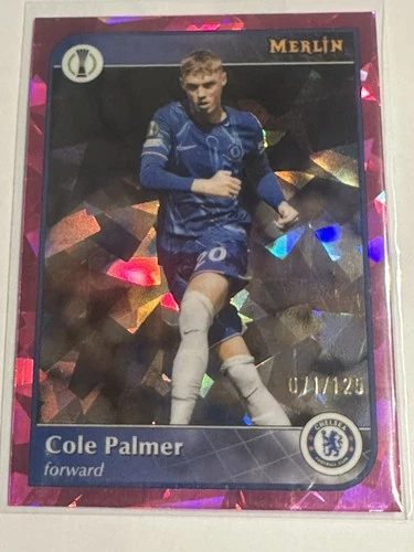 Cole Palmer 2025 Topps Merlin Chrome Pink Cracked Ice /125