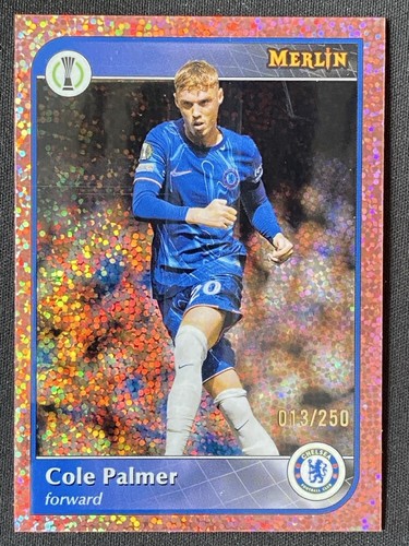 Cole Palmer 2024 Topps Merlin Chrome Pink Shimmer Gold /250