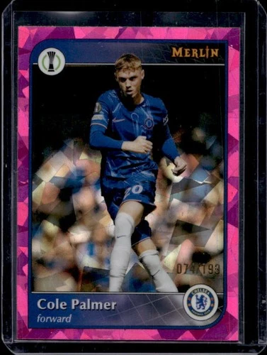 Cole Palmer 2024 Topps Merlin Chrome Rosa Refractor Atómico /199