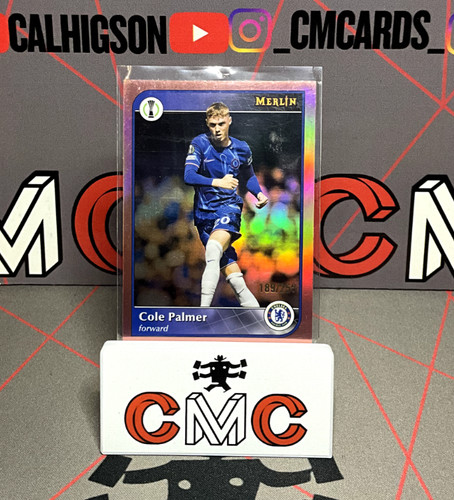 Cole Palmer 2024 Topps Merlin Chrome Rose Gold /250