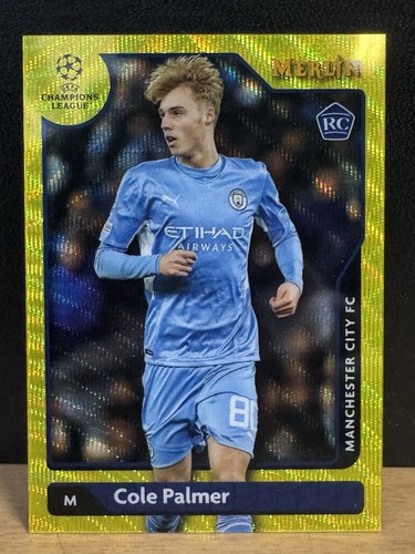 Cole Palmer 2022 Topps Merlin Chrome Yellow Wave /225