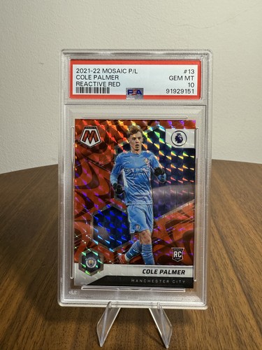 Cole Palmer 2022 Panini Mosaic Premier League Red Mosaic Prizm